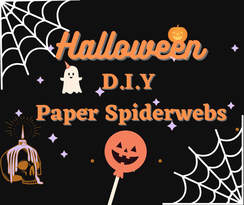 [Halloween ]D.I.Y Paper Spiderwebs