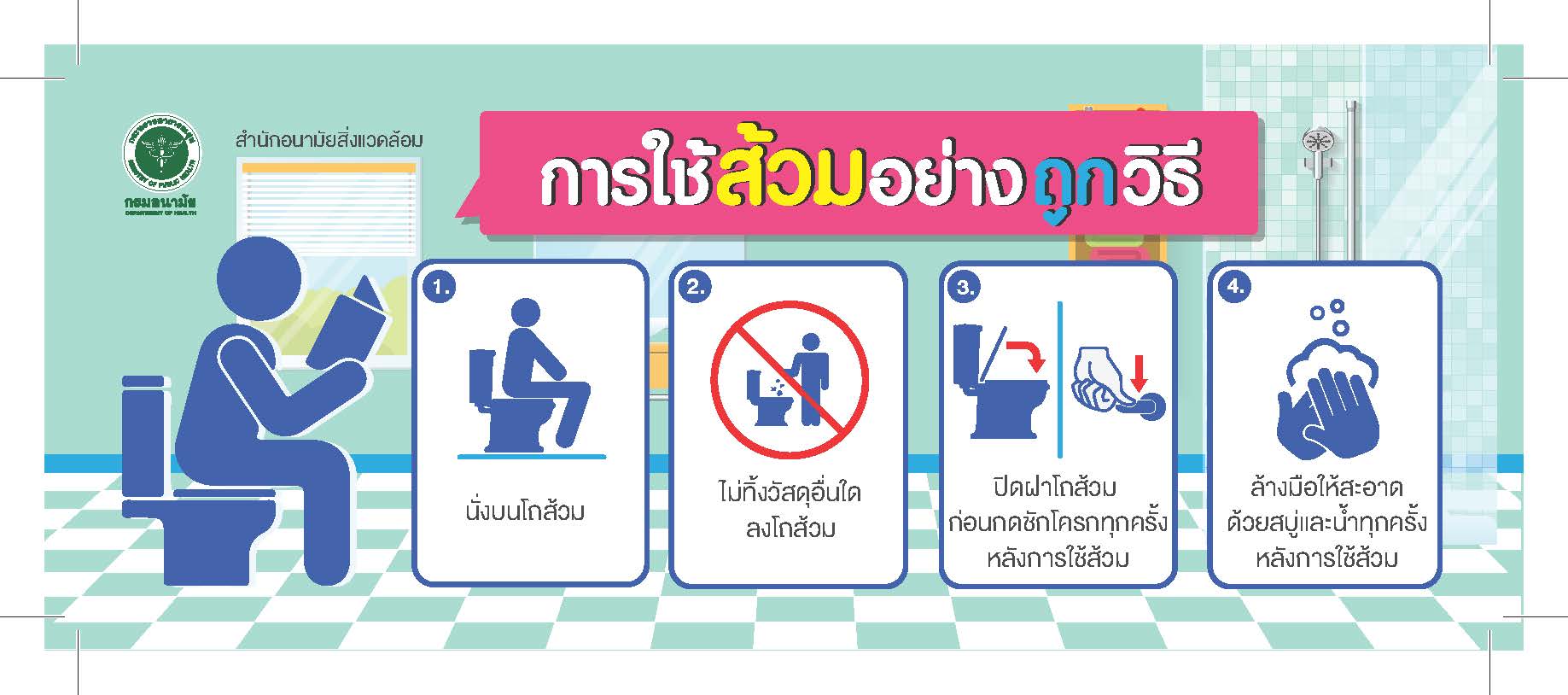การใช้ห้องน้ำอย่างถูกวิธี เพื่อความสะอาดและสุขอนามัยที่ดีของทุกคน
