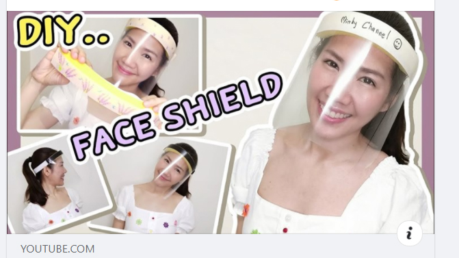 วิธีการ DIY Face Shield แบบง่ายๆ ใช้งานได้จริง