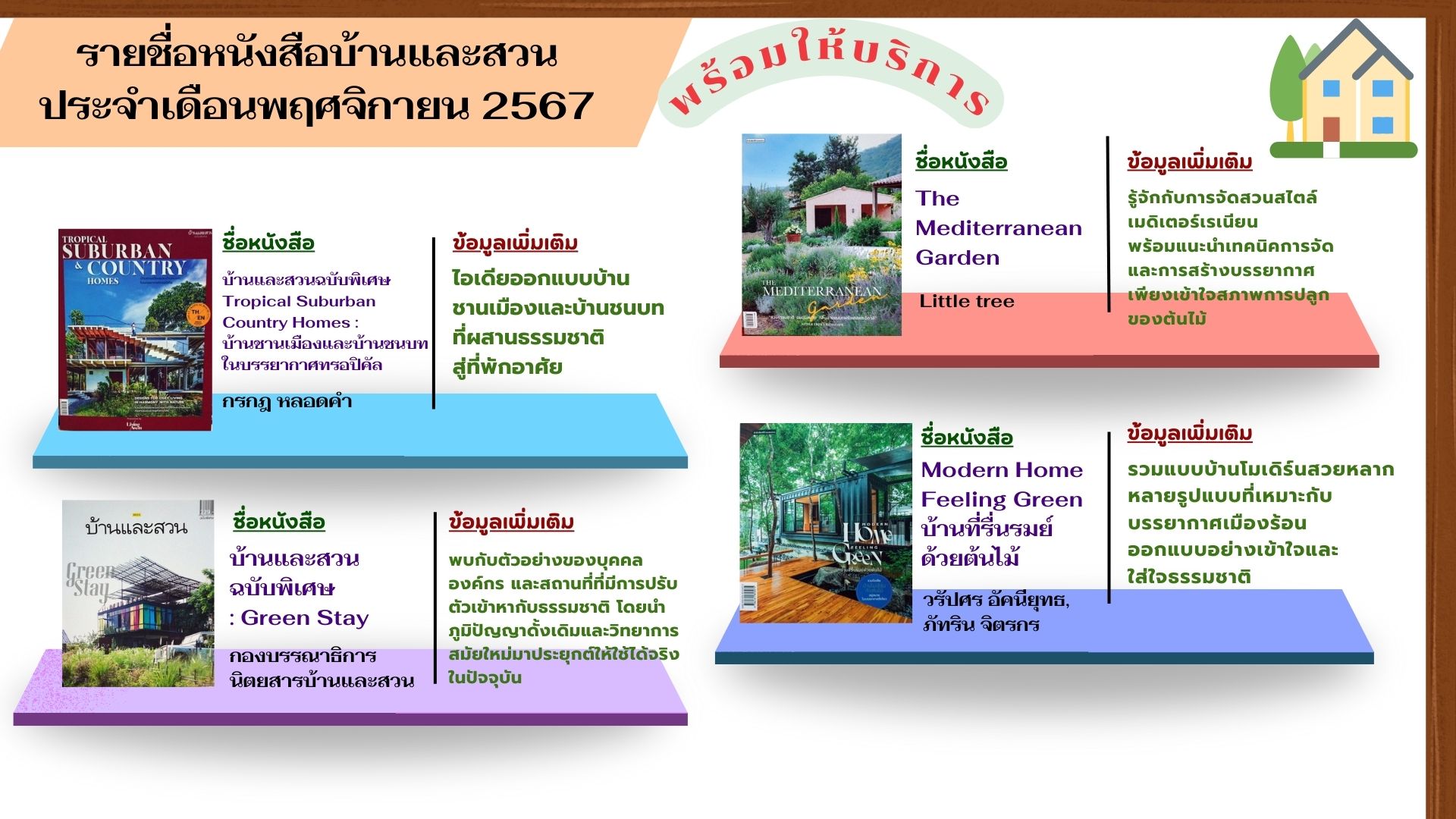 แนะนำหนังสือใหม่เดือนพฤศจิกายน 2567