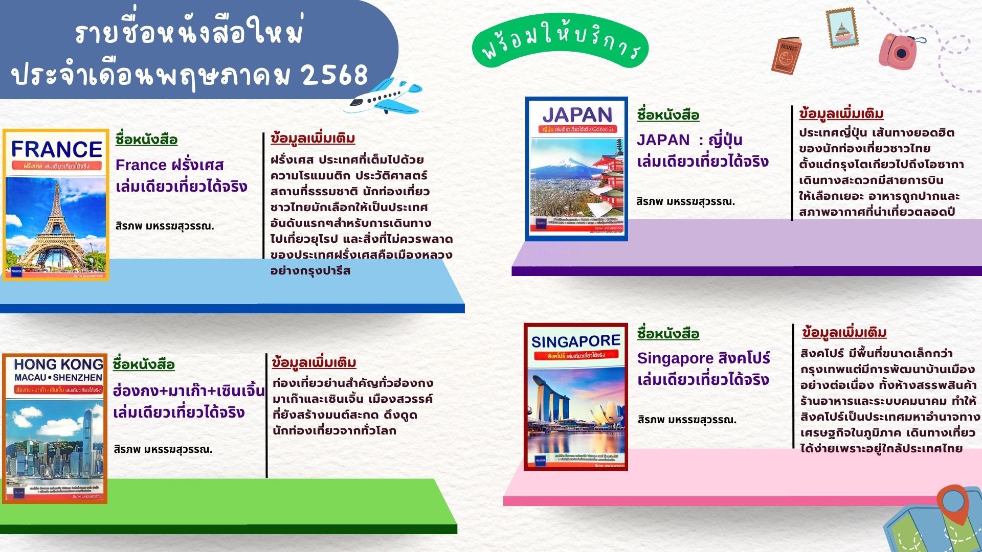 แนะนำหนังสือเดือนพฤษภาคม 2568