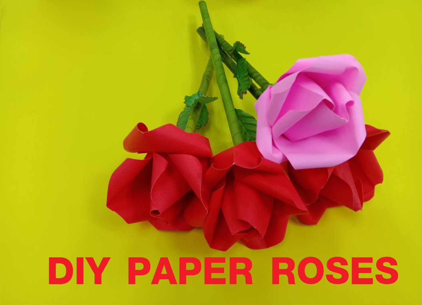 DIY Paper Roses
