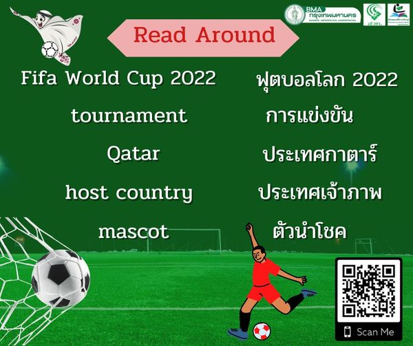 คำศัพท์ภาษาอังกฤษเกี่ยวกับฟุตบอลโลก 2022