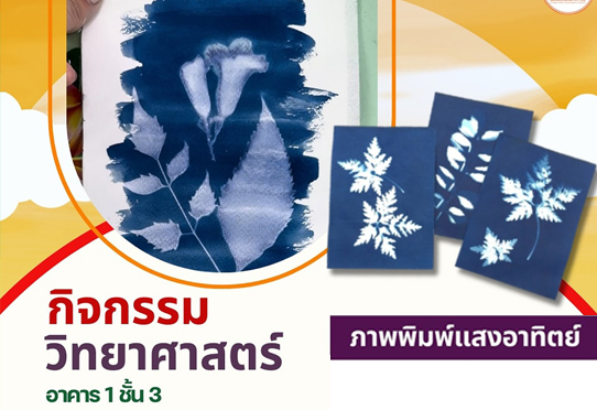 กิจกรรมวิทยาศาสตร์ ภาพพิมพ์แสงอาทิตย์ 