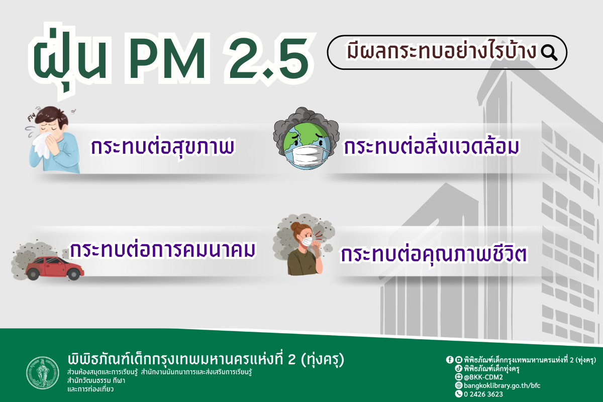 ฝุ่น PM 2.5 มีผลกระทบอย่างไรบ้าง