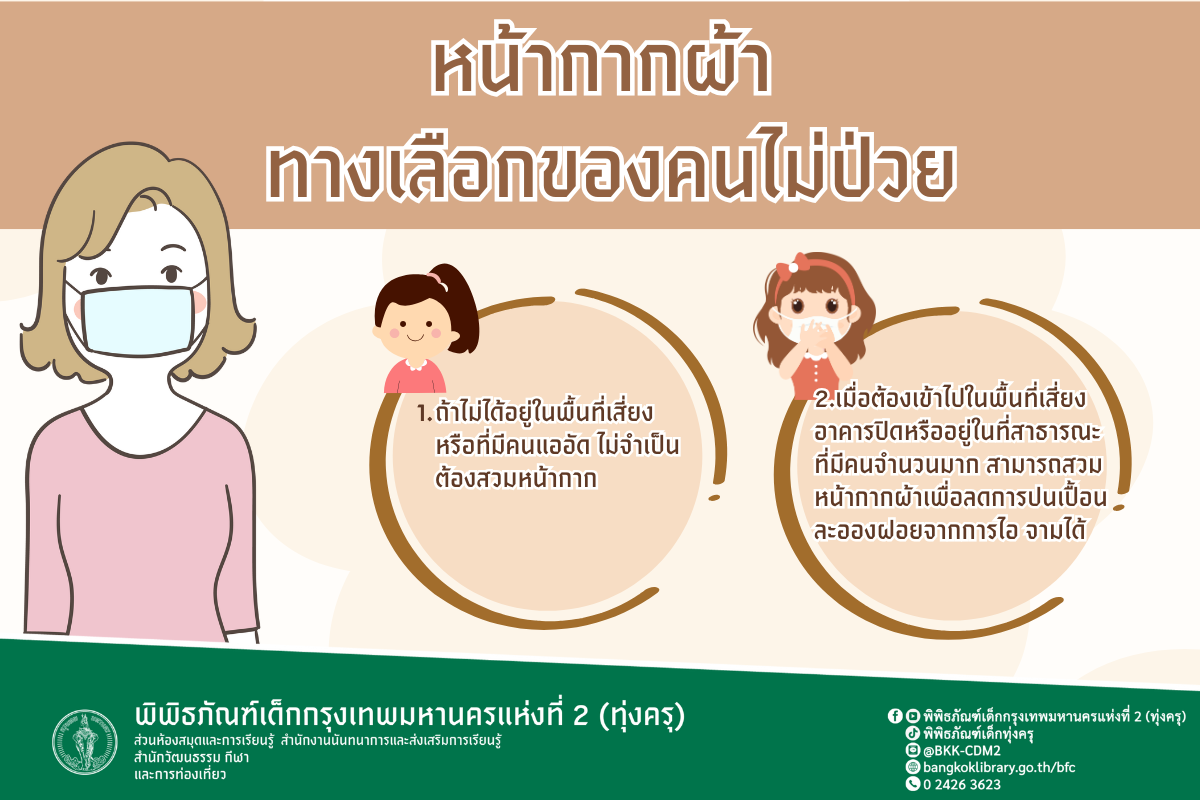 หน้ากากผ้าทางเลือกของคนไม่ป่วย