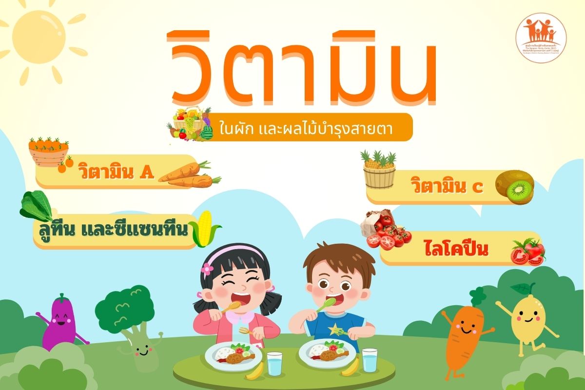 วิตามินในผัก เเละผลไม้บำรุงสายตา