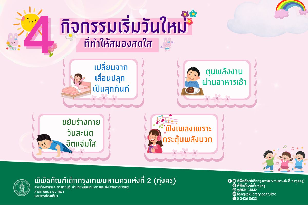 4กิจกรรมเริ่มวันใหม่ที่ทำให้สมองสดใส